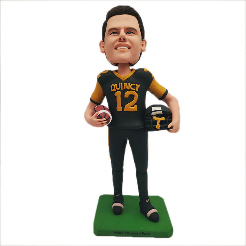 Unique Bobblehead Gift for Football Player Unique Bobblehead Gift for Football Player