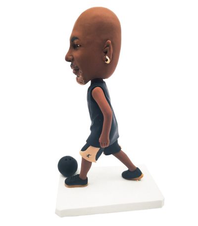Black Sports Suit Bowling Player Customized Bobblehead