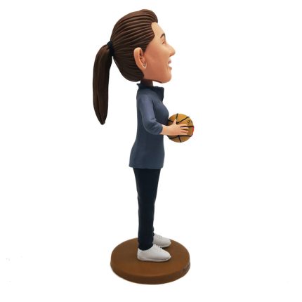 Custom basketball girl bobbleheads