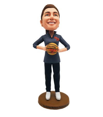 Basketball Coach in Sportswear Custom Bobblehead