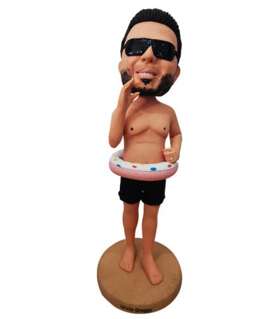 Awesome Looking Uncle Greggy Customized Bobbleheads All Set To Swim