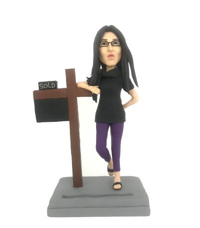 Female Realtor Real Estate Agent Customized Bobblehead
