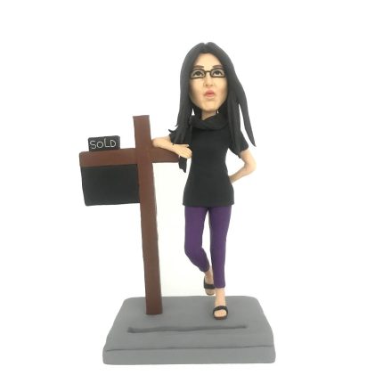 Female Realtor Real Estate Agent Customized Bobblehead