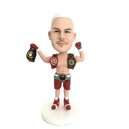 Wrestler in Red Wrestling custom Bobblehead