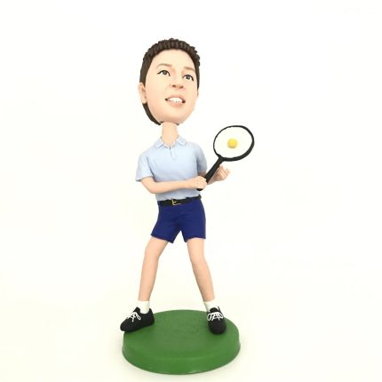 Tennis Woman Custom Bobblehead
