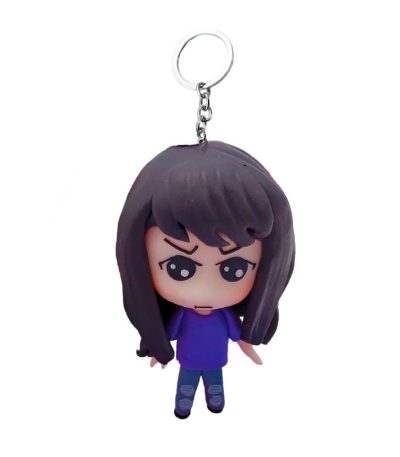 custom anime chibi girl bobblehead with keychain