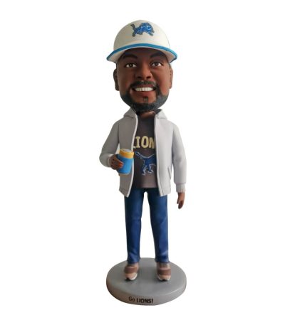 Black Construction Worker Custom Bobbleheads