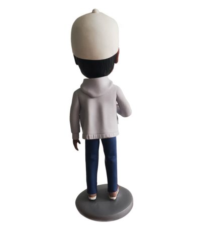 Black Construction Worker Personalized Bobblehead