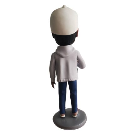 Black Construction Worker Personalized Bobblehead
