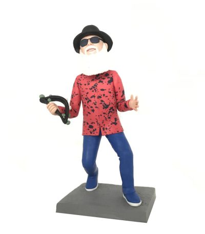 Cool Grandpa with White Beard Bobblehead