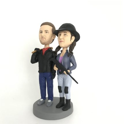 Hunter Couple Custom Bobbleheads