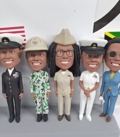 Custom Navy Officer Squad Team Bobbleheads