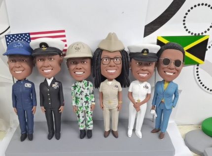 Custom Navy Officer Squad Team Bobbleheads