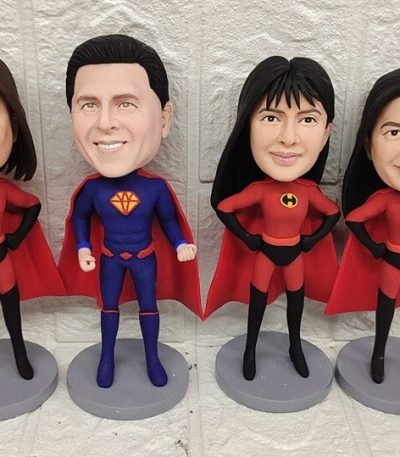 Custom Superhero Team Bobbleheads
