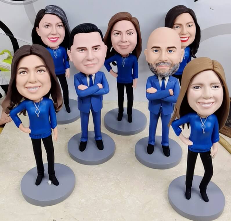 Custom Business Team Bobbleheads Custom Business Team Bobbleheads