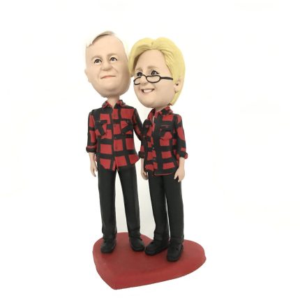 Matching Couple Outfit Personalized Bobblehead