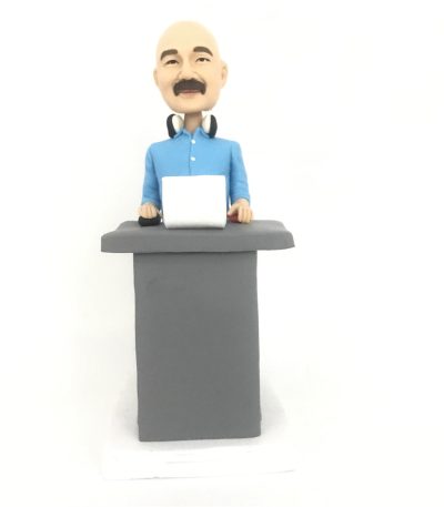 Speaker with Podium Custom Bobblehead