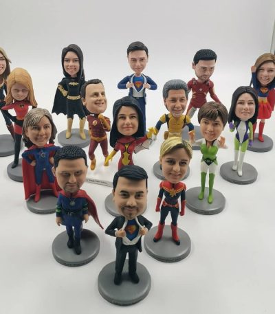 Custom Superhero Team Bobbleheads