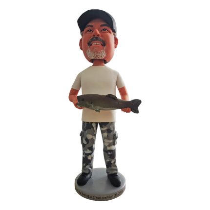 Military Man Carrying Fish Custom Bobbleheads