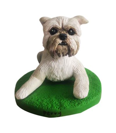 Custom White Terrier Bobblehead