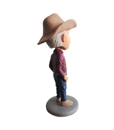 White Cowboy Custom Bobblehead