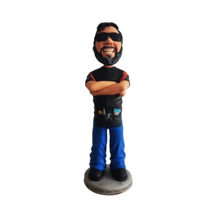 Black Security Man Bobblehead