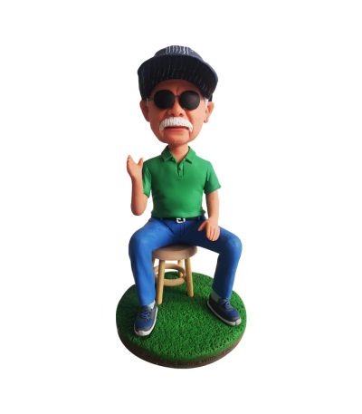 Grandpa in Green Shirt Bobble Head