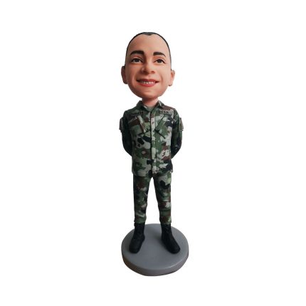 Man In Military Uniform Customized Bobblehead