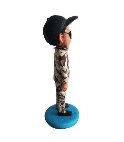 Cool Hairstyle Soldier Bobblehead
