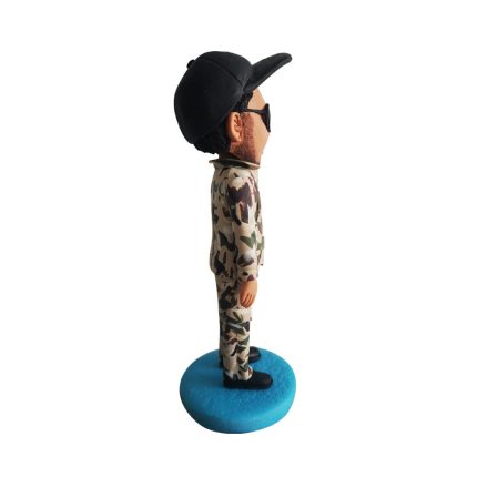 Cool Hairstyle Soldier Bobblehead