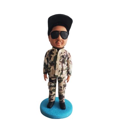 Cool Hairstyle Soldier Bobblehead