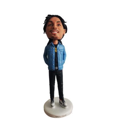 Black Fashionable Man Bobble Head