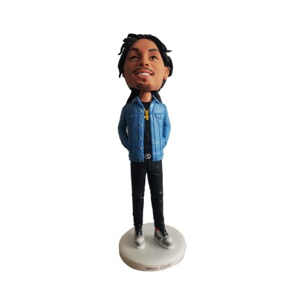 Black Fashionable Man Bobble Head