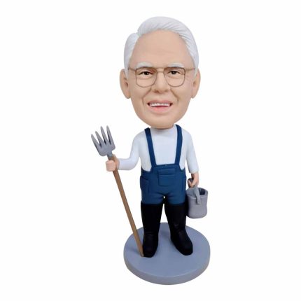 Custom Old Farmer Bobble Head